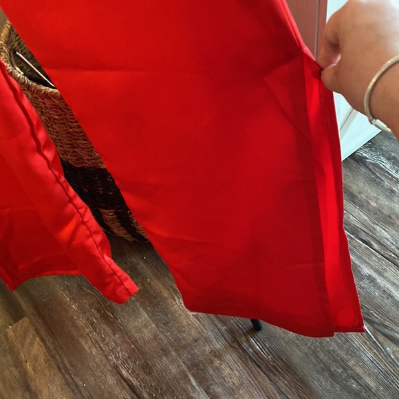 Red silk trousers from Lucca , size 6 - Picture 5 of 6